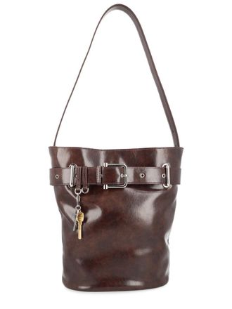 Osoi Womens Shoulder Bag Brocle Brown Cow Leather
