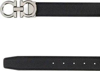 Ferragamo Double Adjus Belt - Black