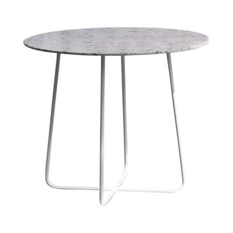 Tikamoon Mesa redonda de jard&iacute;n terrazo premium y metal verde 4 pers