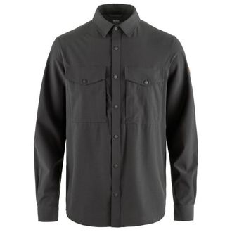 Fj&auml;llr&auml;ven Abisko Trekking Shirt Hemd f&uuml;r Herren | grau