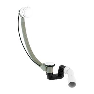 Omnires Omnires Cgs - Conjunto De Desag&uuml;e Y Rebosadero Para Ba&ntilde;era Con Llenado, Longitud 81 Cm, Blanco Brillante Tk132-plus-3.35+64-sbp