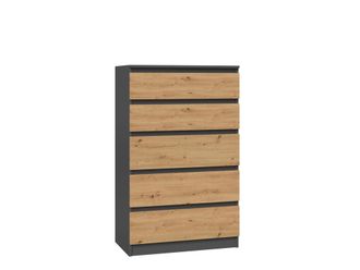 OEM C&oacute;moda Moderna De Antracita/roble Artesanal: Funcional Para La Sala De Estar, El Dormitorio O La Habitaci&oacute;n Infantil