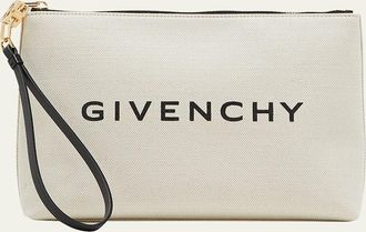 Givenchy Large Pouch Wristlet in Canvas