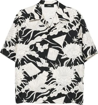 Amiri Floral-print Short-sleeved Shirt