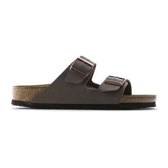 Birkenstock Sliders, unisex, Brown, Size: 6 US Arizona Narrow Fit