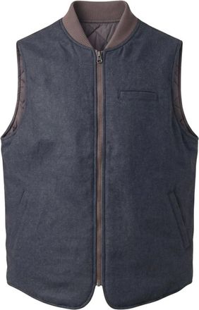Bl'ker Gilet Reversibile in Lana - - Jackets - Uomo - Marrone - XL