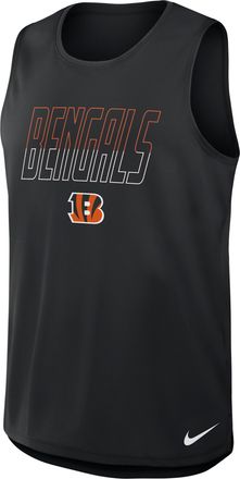 Nike Cincinnati Bengals Nike Mens Dri-FIT NFL Tank Top in Black | 045R00A9A-YPB