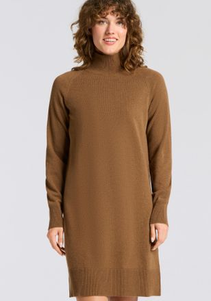 GANT Strickkleid GANT SUPERFINE LAMBSWOOL KNIT, Damen, Gr. XXL, N-Gr, warm khaki, Strick, Obermaterial: 100% Wolle, ca. Mitte Knie, Rippb&uuml;ndchen, Kleider S