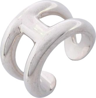 Herm&egrave;s Silver 925 Band Ring (Pre-Owned)