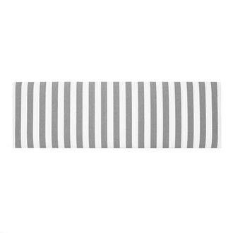 Really Nice Things Cabecero tapizado de tela rayas negras 145x52cm