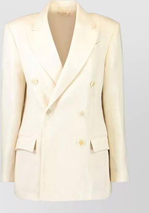 Brunello Cucinelli linen double-breasted blazer