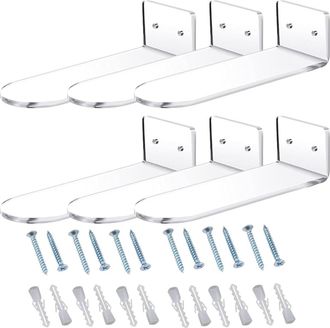 OEM 6 Pcs Support Chaussures Transparent, Mural, Pr&eacute;sentoir Baskets, Affichage, Gain De Place