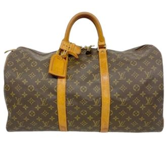 Louis Vuitton Pre-owned Weekend Bags, unisex, Brown, Size: ONE SIZE Pre-owned Vintage Boston Bag