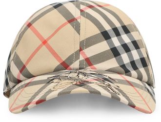 Burberry Womens Logo Baseball Cap Beige Polyester Hat