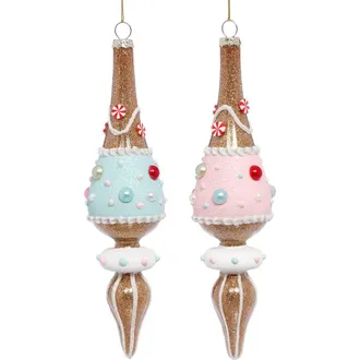 Mark Roberts Pastel Finial Ornament, Set of 6 in Pastel Pink at Nordstrom
