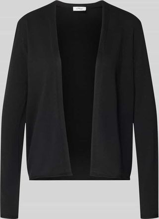 s.Oliver Red Label Regular Fit Cardigan Baumwoll-Viskose-Mix in Black, Gr&ouml;&szlig;e 34