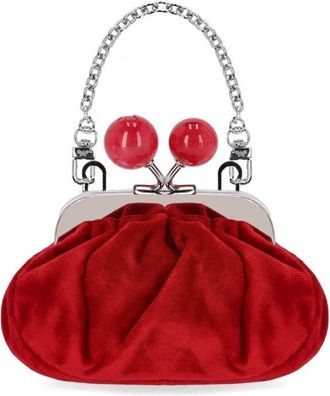 Weekend by Max Mara CLUTCH PASTICCINO NOCINO VELLUTO ROSSO MAX MARA WEEKEND