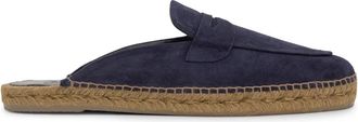 Castaner Nando Moccasin Espadrille - Heren - Slip ons - Blauw - 43 EU - Leer - Schoenen