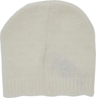 Nan&aacute;n Unisex Hat Off-White Viscose-Wool Blend