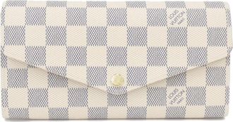 Louis Vuitton Damier Azur Azur Coated Canvas Long Wallet (Bi-Fold) (Pre-Owned)
