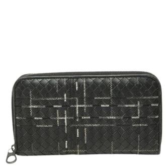 Bottega Veneta Pre-owned Wallets, male, Black, Size: ONE SIZE Pre-owned Intrecciato Atlas Leather Long Wallet Limited