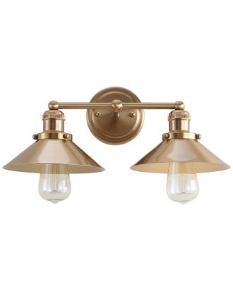 Jonathan Y Designs Jonathan Y 2-Light August Gold Vanity Light