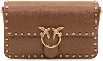 Pinko Love One Slouchy Baby Shoulder Bag - female - PINKO - Shoulder Bags - Brown - ONE SIZE - Bags