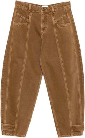 Isabel Marant Leja taps toelopende jeans met zichtbare stiksels