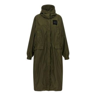 Ganni Chubasquero largo - Coats - Mujer - Verde - XL