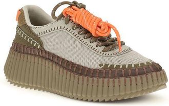 Chlo&eacute; Womens Bicolor Polyurethane Athletic Sneakers