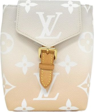 Louis Vuitton Gray Coated Canvas Backpack (Pre-Owned)