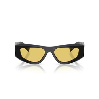 Prada 0pr B19s Angular Black Acetate Sunglasses