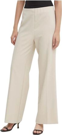 Sandro Ferrone Pantalones Anchos - Trousers - Mujer - Beige - L