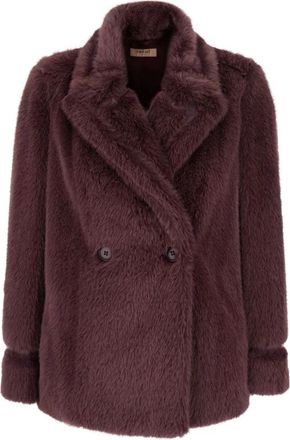 Twinset Dames, Jassen, Paars, Maat: XS Poliester