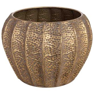 Wanderlust Deco Macetero De Metal Dorado 40.5x40.5x29.5h Cm