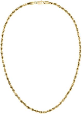 BOSS Gold-tone necklace with rope-style chain