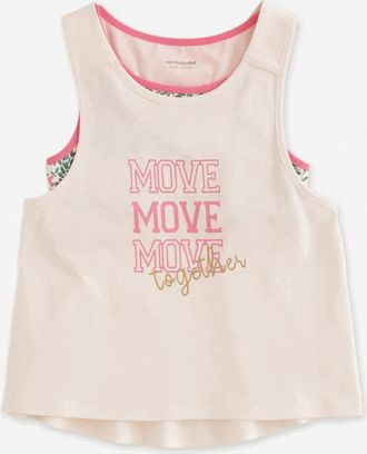 Vertbaudet Sport-Set: Tanktop & Bustier M&auml;dchen wollwei&szlig;