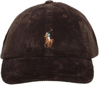 Ralph Lauren Corduroy Cap - Heren - Petten - Bruin - ONE Size - Katoen - Accessoires