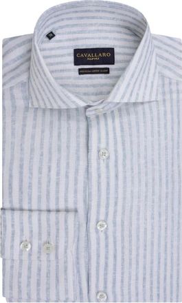 Cavallaro Heren, Overhemden, Blauw, Maat: M