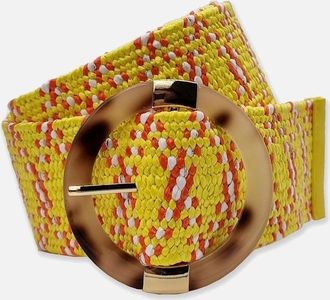 Nooki Design Womens Kayleigh Elasticated Belt - Yellow - Size: ONE