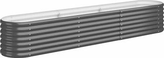vidaXL Vidaxl - Jardinera Acero Galvanizado Antracita 224x40x36 Cm