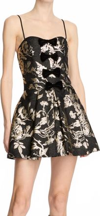 Alice & Olivia Daniela Structured Mini Dress In Black