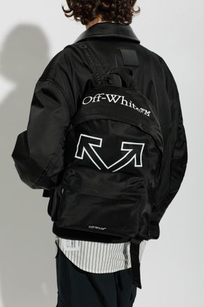 Off-white Logo Backpack, Mens, Black