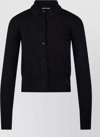 Max Mara ribbed slim-fit wool cardigan