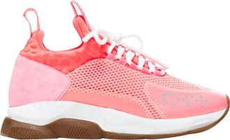 Versace Cross Chainer fluorescent neon mesh low top sneaker