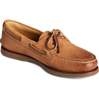Sperry Top-Sider Gold Authentic Original Boat Shoe in Ginger at Nordstrom, Size 10.5