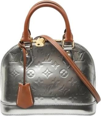 Louis Vuitton Pre-owned Mini Bags, female, Gray, Size: ONE SIZE Pre-owned Alma BB