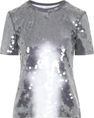 Sportmax Kibbutz Paiettes T-shirt - Dames - T-shirts - Grijs - S - Tops