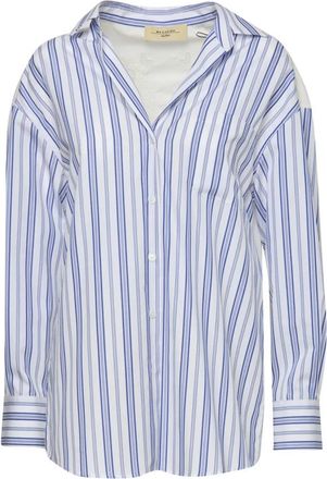 Max Mara Wkdtessile Striped Shirt - Dames - Overhemden - Veelkleurig - XS - Katoen - Overhemden