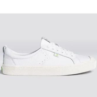 Cariuma Mens Cariuma OCA 100204W Sneakers White Leather Lifestyle Shoes HAWK1189